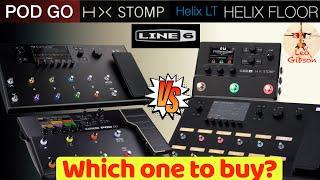 PDO GO vs HX Stomp vs Helix LT vs Helix Floor which one to buy?