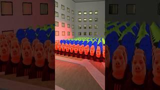 John Pork and Smurf Cat Horde Battle Nextbot Gmod