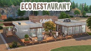 Eco Restaurant 🪴  The Sims 4 Speed Build