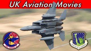 Incredible low level flying - 492d FS Bolars F-15E Strike Eagles in the Mach Loop Wales 4K