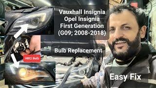 how to change main dipped LED bulb on Vauxhall Insignia mk1 facelift #headlight