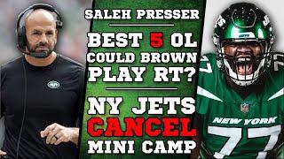 Duane Brown MOVING to RT?  New York Jets CANCEL Mini Camp