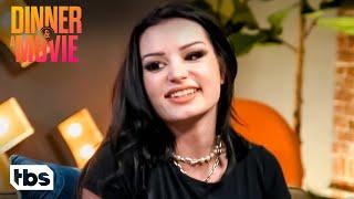 AEW’s Saraya Demonstrates Wrestling Moves on Jason Biggs Clip  Dinner & a Movie  TBS