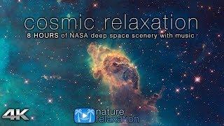 COSMIC RELAXATION 8 HOURS of 4K Deep Space NASA Footage + Chillout Music for Studying Working Etc