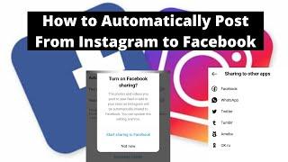 How to Automatically Post From Instagram to Facebook