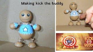 MAKING KICK THE BUDDY GAME IN REAL LIFE carboard clay