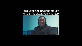 HIP HOP Pioneer & Legend KRS-One Why He Declined To Perform at the Grammys 50th Tribute