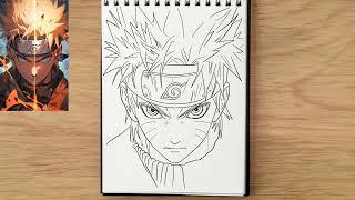 How To Draw Naruto Uzumaki Step By Step  Naruto Drawing Easy  How to Draw Anime Step By Step