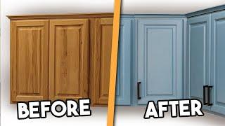 DIY Kitchen Cabinet Painting  the CHEAP & EASY way