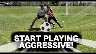 Soccer Drills For Kids TO BECOME MORE AGGRESSIVE  Aggression Soccer Training Principles