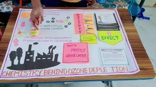  Poster making idea project on climate change ... Ozone layer depletion 