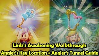 Anglers Tunnel Walkthrough + Angler Key Location - The Legend of Zelda Links Awakening Switch