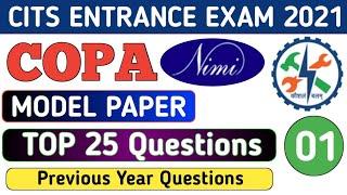 COPA CTICITS Entrance Exam Questions  CTI Entrance Model Paper COPA  CITS Admission 2021