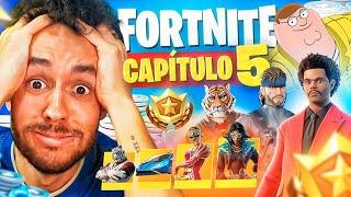 REACCIONANDO al PASE DE BATALLA NIVEL 100 *NUEVO CAPÍTULO 5* FORTNITE - TheGrefg