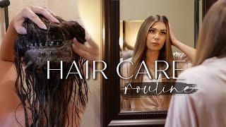 MY HAIR CARE ROUTINE - HOW TO WASH HAIR WITH HAIR EXTENSIONS  BRAIDLESS SEW IN EXTENSIONS HAIR CARE