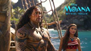 MOANA Live Action - Official Trailer 2025 Zendaya Dwayne Johnson  Disney