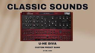 u-he Diva - Classic Sounds SOUNDSET • Custom Presets