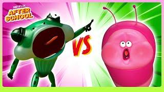 Battle of the Bugs Who Will Win?  Larva Family  Netflix After School