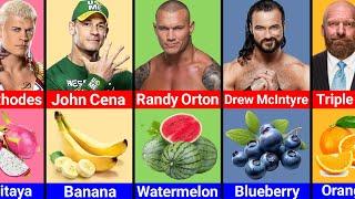 WWE Wrestlers Their Favorite Fruits
