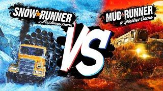 SNOWRUNNER VS MUDRUNNER ► SNOWRUNNER НЕИДЕАЛЬНА?