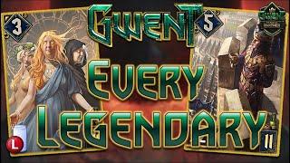 EVERY LEGENDARY CARD  GWENT OUR BATTLE WILL BE LEGENDARY SEASONAL EVENT NORTHERN REALMS DECK GUIDE