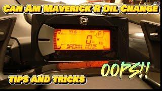 First time Maverick R Oil Change with tips and tricks