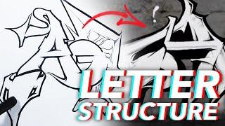 Graffiti Tutorial How to improve Letter Structure  Letter A