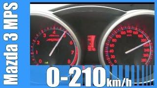 Mazda Speed 3 MPS 0-210 kmh NICE Acceleration Test Beschleunigung Autobahn