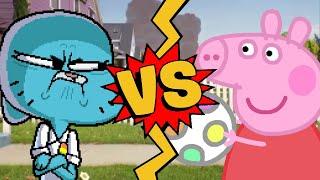 M.U.G.E.N Battles  Nicole Watterson vs Peppa Pig  The Amazing World of Gumball vs Peppa Pig