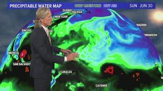 Another round of storms tomorrow with eyes on the tropics by early next week