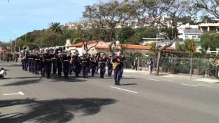 1st Marine Division Band - Semper Fidelis & The Marines Hymn - 2011 Dana Point Parade