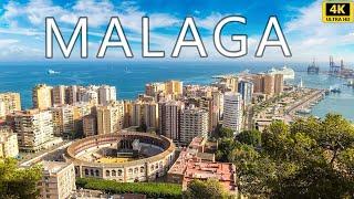 MALAGA Spain Walking Tour - with Captions 4K UHD