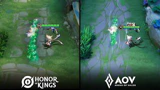 AOV x HOK  Swallow Kite Skin Effects Comparison  Li Yuanfang Fennik 