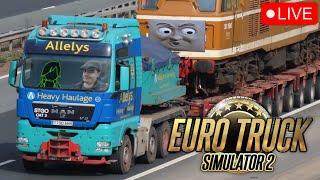 Todays task Delivery and not CRASH  Euro Truck Simulator  Hosted By Adin & Jenna