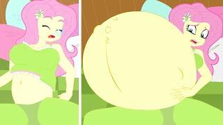 WAIT FLUTTERSHY THE FOOD TRIES TO ESCAPE ️ My Little Pony Buffet