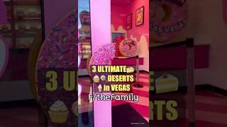 3 ULTIMATE DESERT Eats in VEGAS #vegas #vegaseats #vegasfood #travelfood #shortsfood #lasvegas