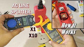 AC Line Splitter - How does it work? Checked with a Fluke 324 & Hioki 3288-20 Clamp Meters CC