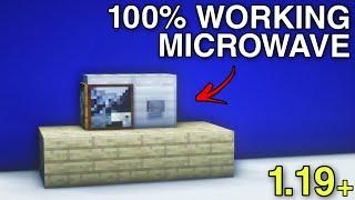 How To Make A 100% Working Microwave in Minecraft  Minecraft 1.19 Tutorial