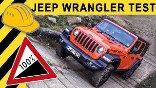 100% Steigung JEEP WRANGLER  im TEST Offroad & Onroad