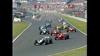 F1 1998 Suzuka  Schumacher & Hakkinnens   championship fight HD 50fps