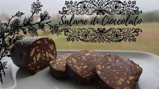 SALAME DI CIOCCOLATO ALLA CALABRESE - Senza Uova Latte e Burro - Ricetta Facile