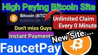Highest Bitcoin Faucet Site  Claim Unlimited  Instant Payments  Free Bitcoin Faucet Websites