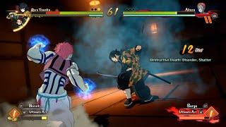 Akaza vs Tanjiro & Giyu Gameplay  Demon Slayer Hinokami Chronicles 鬼滅の刃：ヒノカミ血風譚