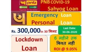 PNB COVID-19 Loans- Personal Business Pensioner and Agri Loan- Eligibility Tenure and Amt. 