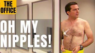 Funny Moments “ The Office” - Andy has sensitive nipples