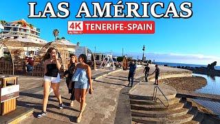 TENERIFE - PLAYA DE LAS AMÉRICAS  Atmosphere on the Promenade at Sunset ️ 4K Walk ● June 2024