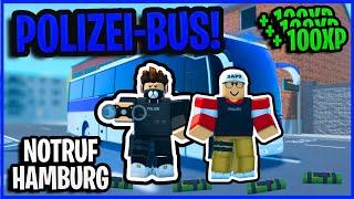 Mit dem POLIZEI-BUS alle KRIMINELLEN VERHAFTEN mit @robloxbapo  Roblox Notruf Hamburg Deutsch