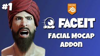 FaceIt Tutorial 1 Facial Mocap & ShapeKeys addon Blender