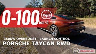2022 Porsche Taycan RWD 0-100kmh & motor sound