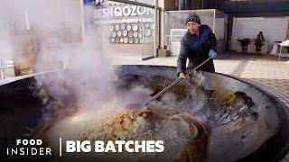 طرز پخت روزانه 350 کیلوگرم پلو پلو پلو در ازبکستان  دسته های بزرگ